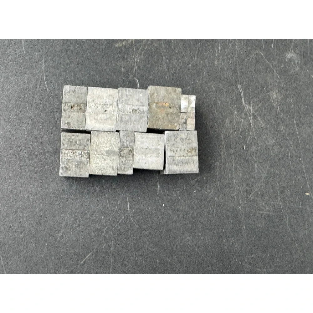 Vintage Metal Letterpress‎ Printing Blocks Mixed Lot Typography Lead Type Stamps